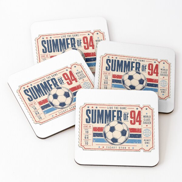 Item preview, Summer 94 Football Ticket Stub Nostalgia Fan Design designed and sold by pirminio.