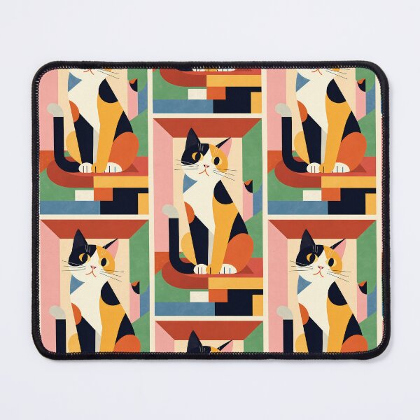 Item preview, Geometric Calico Cat Modern Art Style  designed and sold by Idealforme.