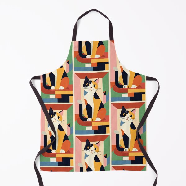 Item preview, Geometric Calico Cat Modern Art Style designed and sold by Idealforme.