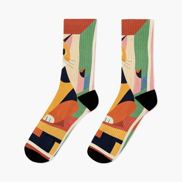 Item preview, Geometric Calico Cat Modern Art Style  designed and sold by Idealforme.