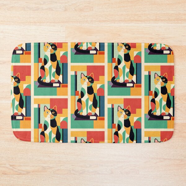 Item preview, Geometric Calico Cat Modern Art Style  designed and sold by Idealforme.