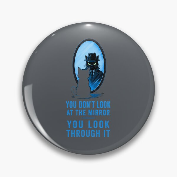 Item preview, Noir Cat Mirror Reflection designed and sold by Aimetoi.