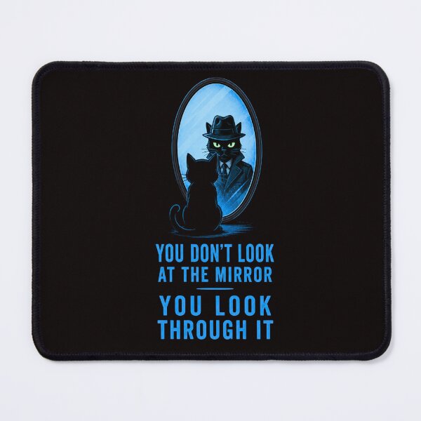 Item preview, Noir Cat Mirror Reflection designed and sold by Aimetoi.