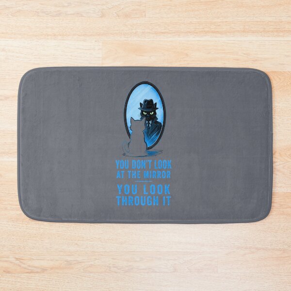 Item preview, Noir Cat Mirror Reflection designed and sold by Aimetoi.