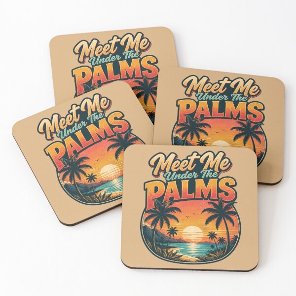 Item preview, Meet Me Under The Palms – Tropical Sunset Escape designed and sold by ABLAT-CREATIONS.