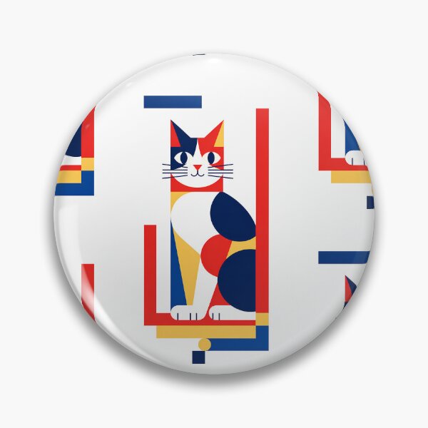 Item preview,  Geometric Calico Cat Modern Art Style  designed and sold by Idealforme.