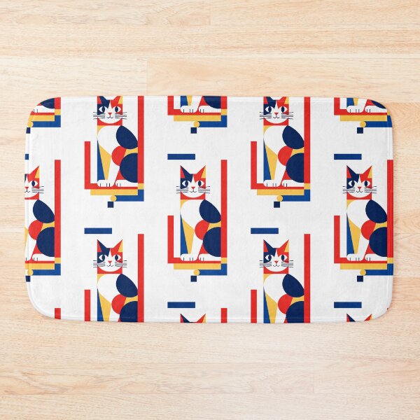 Item preview,  Geometric Calico Cat Modern Art Style  designed and sold by Idealforme.