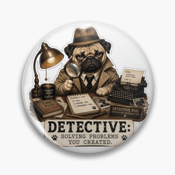 Item preview, Spy Pug designed and sold by Snurly.