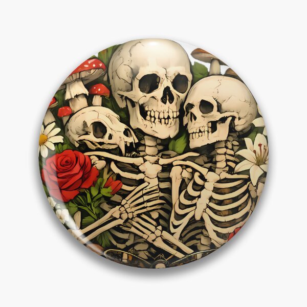Item preview, Two human skeletons with flowers and forest wildlife designed and sold by By:MarcinK.