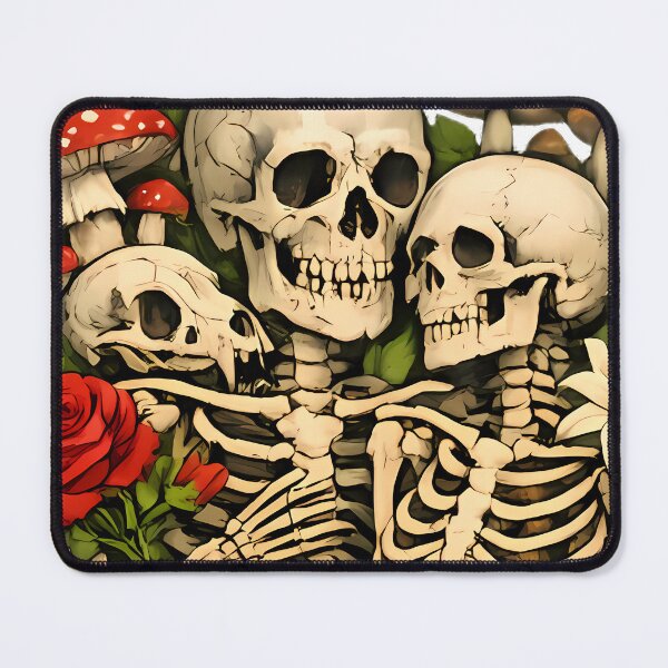 Item preview, Two human skeletons with flowers and forest wildlife designed and sold by By:MarcinK.
