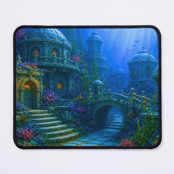 Item preview, Coral Sanctuary | Underwater Fantasy City Art designed and sold by IGLCreative.