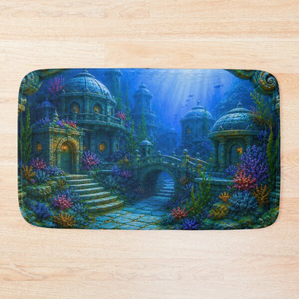 Item preview, Coral Sanctuary | Underwater Fantasy City Art designed and sold by IGLCreative.