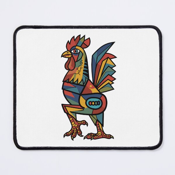 Item preview, Cubist Rooster Geometric Pop Art Illustration designed and sold by Lifer Art and Design.