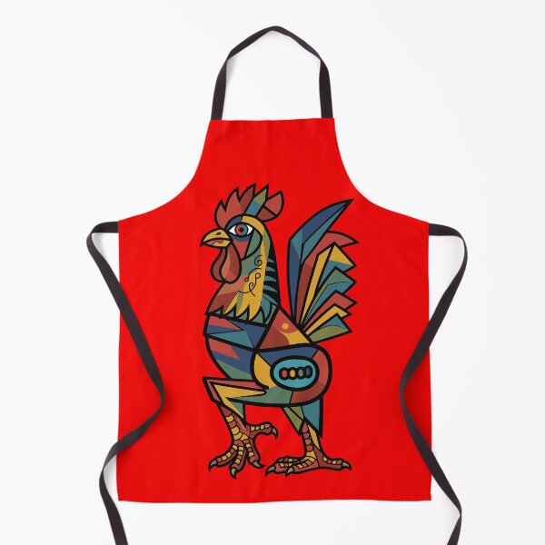 Item preview, Cubist Rooster Geometric Pop Art Illustration designed and sold by Lifer Art and Design.