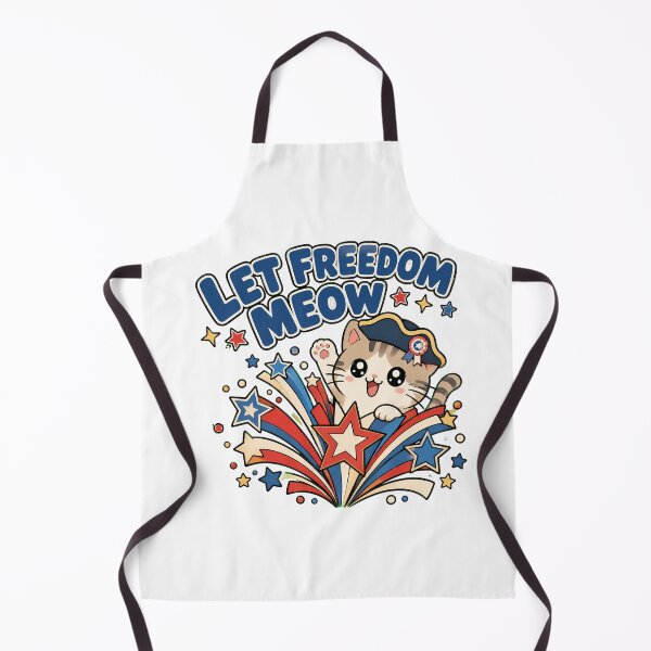 Item preview, Let Freedom Meow Kawaii Patriotic Cat designed and sold by chattsuede.