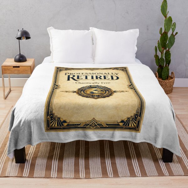 Item preview, Professionally Retired Chaotically Free — Funny Retirement Gift designed and sold by Print Loft.
