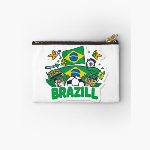 Item preview, Born to Support Brazil | Brazil Soccer Fan Sticker designed and sold by HC-Boutique.