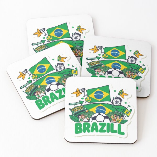 Item preview, Born to Support Brazil | Brazil Soccer Fan Sticker designed and sold by HC-Boutique.