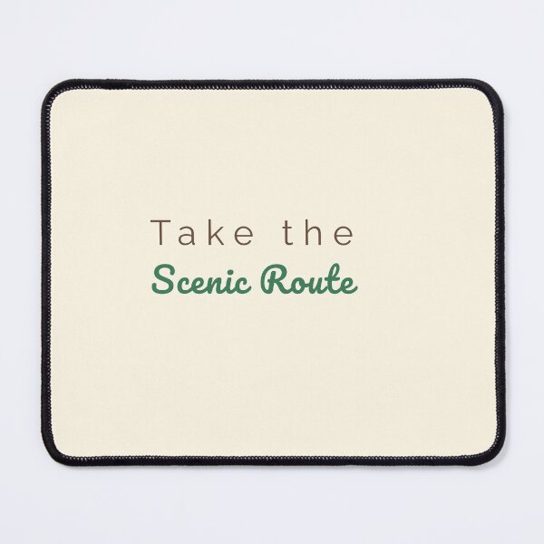 Item preview, Take the Scenic Route – Minimal Outdoor Typography designed and sold by J-Nature-Vibes.
