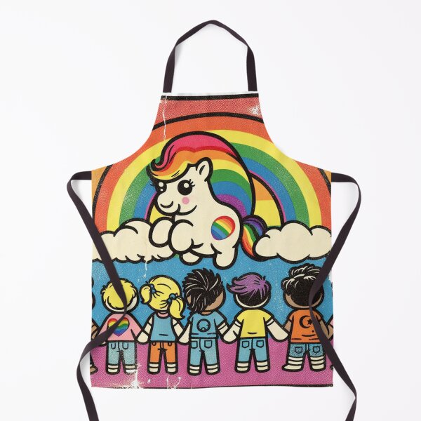 Item preview, Retro Rainbow Unicorn Pride Art | Cute Inclusive LGBTQ+ Kids Design | Vintage Pride Rainbow Shirt, Sticker & Poster designed and sold by DiamondSkyShirt.