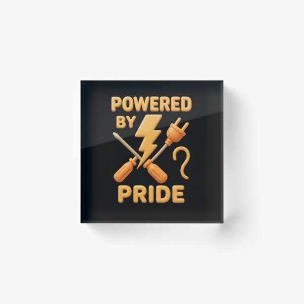 Item preview, Powered By Pride  | Electrician Shirt Gift designed and sold by LabCore.