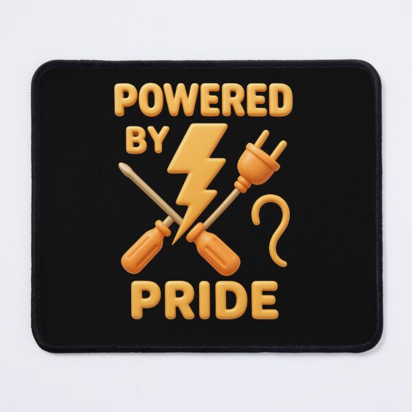 Item preview, Powered By Pride  | Electrician Shirt Gift designed and sold by LabCore.