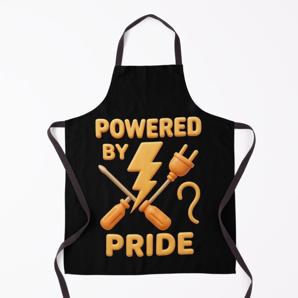 Item preview, Powered By Pride | Electrician Shirt Gift designed and sold by LabCore.
