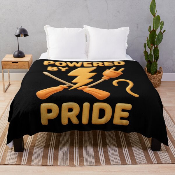Item preview, Powered By Pride | Electrician Shirt Gift designed and sold by LabCore.