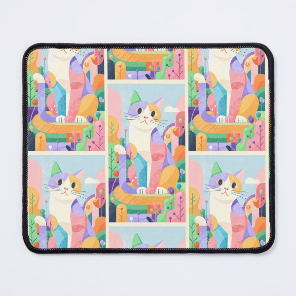 Item preview, Geometric Calico Cat Modern Art Style  designed and sold by Idealforme.