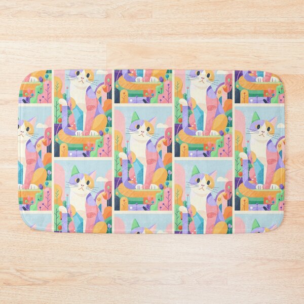 Item preview, Geometric Calico Cat Modern Art Style  designed and sold by Idealforme.
