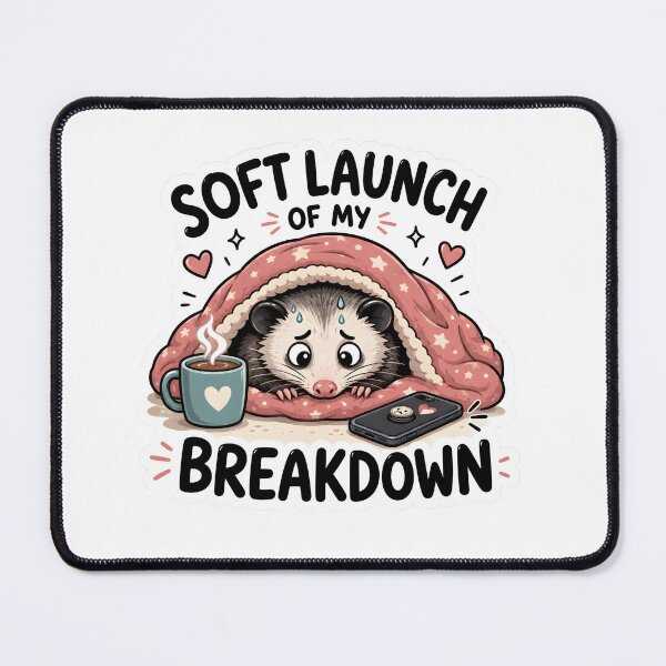 Item preview, Opossum Breakdown Humor Sticker designed and sold by SRY SHOP.
