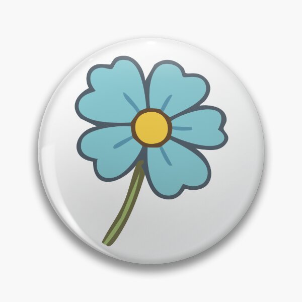 Item preview, Cute Light Blue Daisy Flower  designed and sold by BetweenForms.