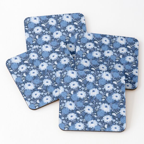 Item preview, Blue Chrysanthemum Garden  designed and sold by Ellia Arts.