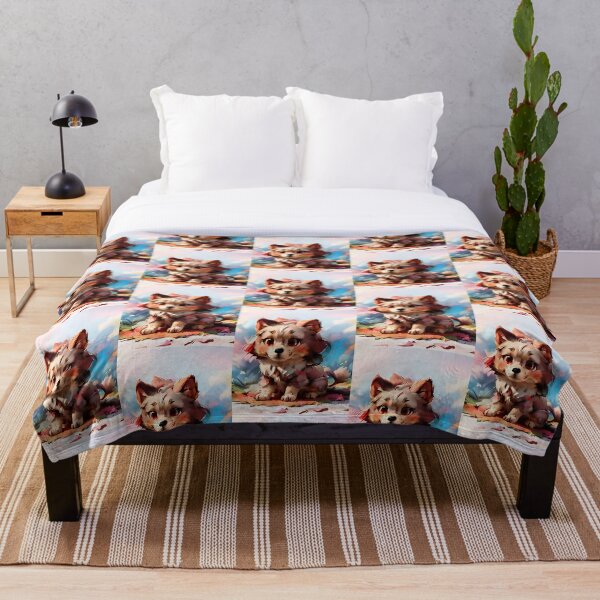 Aperçu de l'œuvre Illustration d'un adorable chiot | Cadeau pour amoureux des chiens créée et vendue par Abby Store.