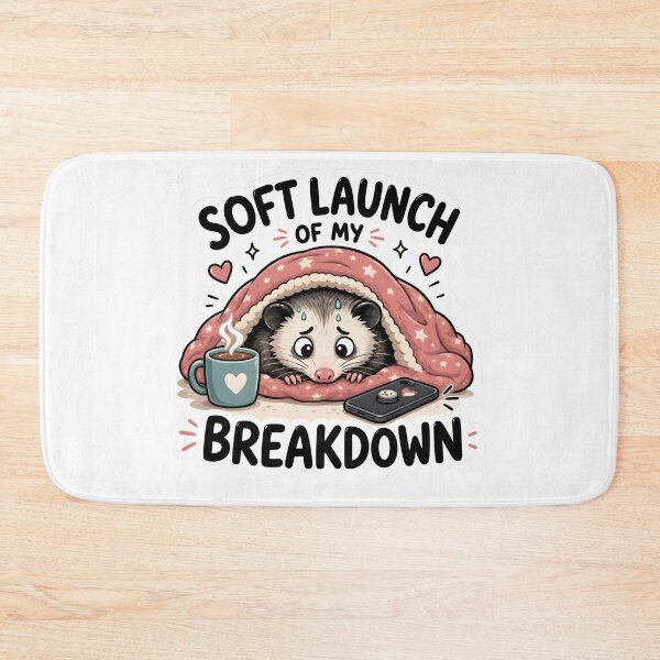 Item preview, Opossum Breakdown Humor Sticker designed and sold by SRY DESIGN.