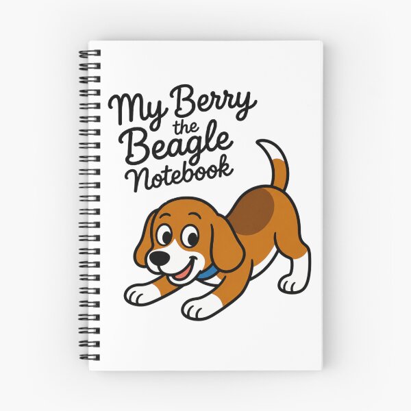 Item preview, Berry Notebook Cover designed and sold by Berry The Beagle.