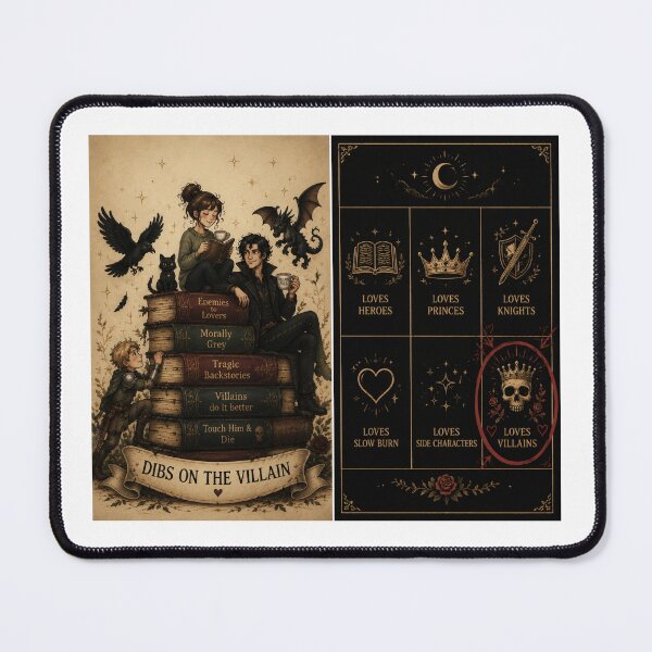Item preview, Dibs on the Villain designed and sold by LiteraryLoves.