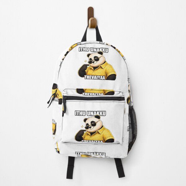 Item preview, Ithu Unakku Thevaiyaa Funny Tamil Panda Meme Sticker | Cute Tamil Comedy Quote designed and sold by KS Cosmic Journeys.