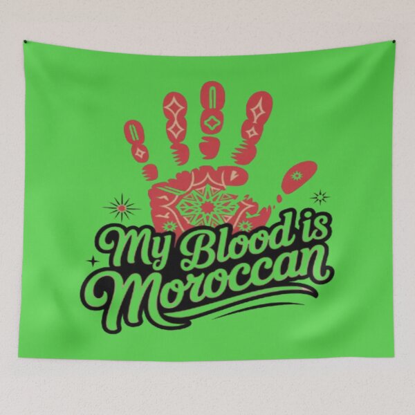 Item preview, My Blood is Moroccan Traditional Tattoo Culture Art designed and sold by DailySparks.