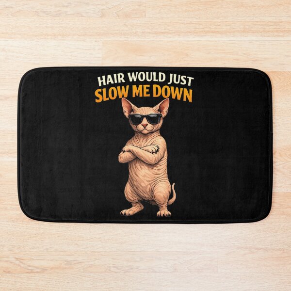 Item preview, Hair Would Just Slow Me Down Funny Sphynx Cat Sunglasses designed and sold by FANTASYoDarknes.