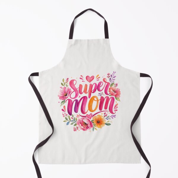 Item preview, Vibrant Floral Super Mom Watercolor Design designed and sold by RidaZ.