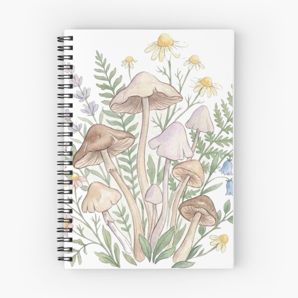 Item preview, Wild Mushrooms and Wildflowers — Soft Watercolor Botanical Sticker designed and sold by Breezy Studio.