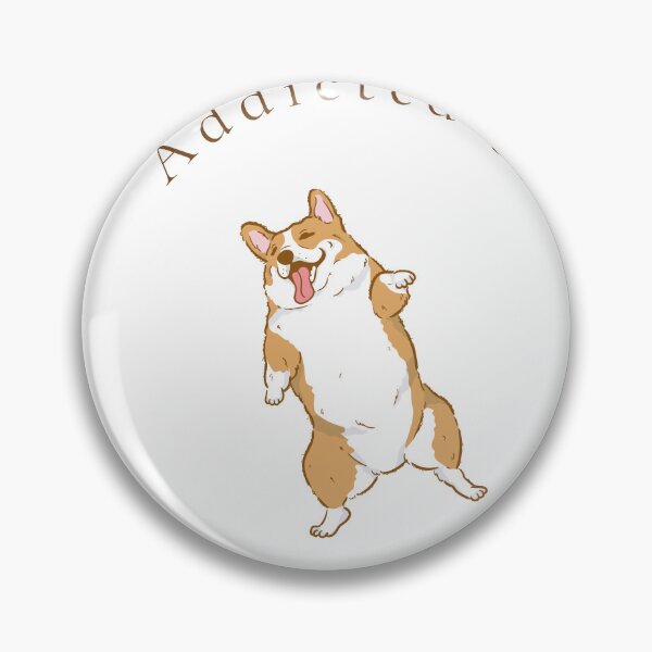 Item preview, Addicted to Corgis Funny Dog Lover Wall Art Print & Apparel designed and sold by MoodsOfMine.