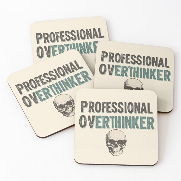 Item preview, Overthinking Club Skull Design designed and sold by ZinouStyles.