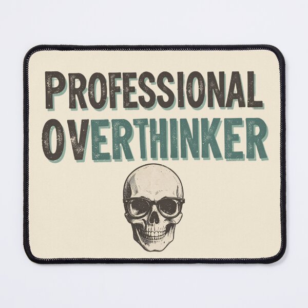Item preview, Overthinking Club Skull Design designed and sold by ZinouStyles.