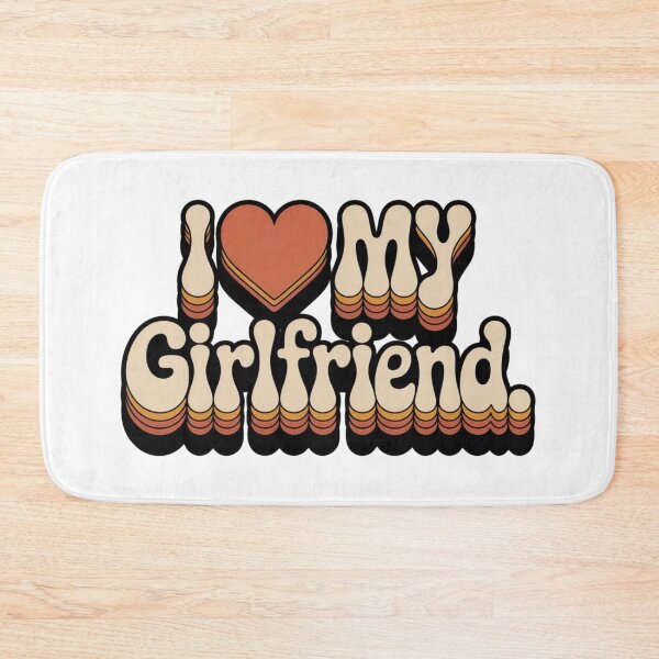 Item preview, I Affectionate Graphic My Girlfriend 70s Style designed and sold by Tsugraf Designs.
