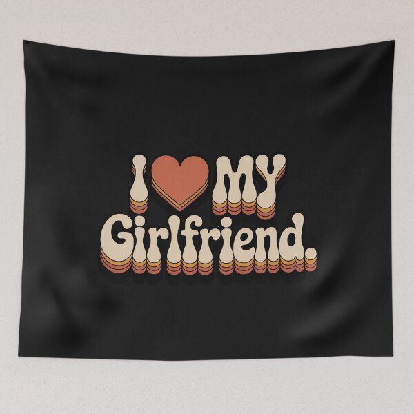 Item preview, I Affectionate Graphic My Girlfriend 70s Style designed and sold by Tsugraf Designs.