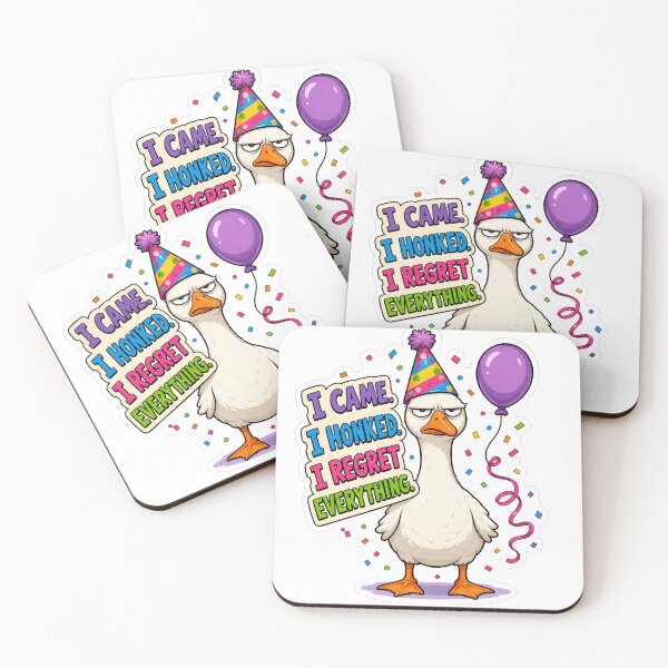 Item preview, Goose Party Regret Sticker designed and sold by SRY DESIGN.