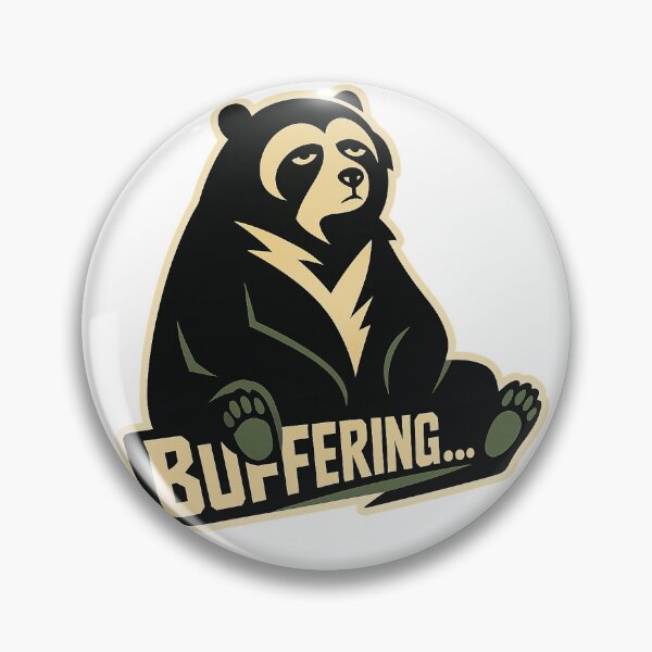 Item preview, Buffering spectacled bear sticker (Samurai Jack Inspired) designed and sold by RupacDesign.