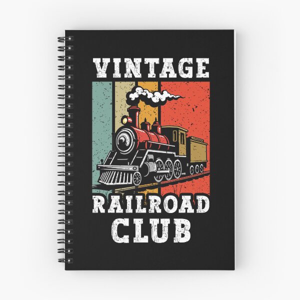 Item preview, Vintage Railroad Club Retro Steam Locomotive Train designed and sold by Dmetalx Art Apparel.